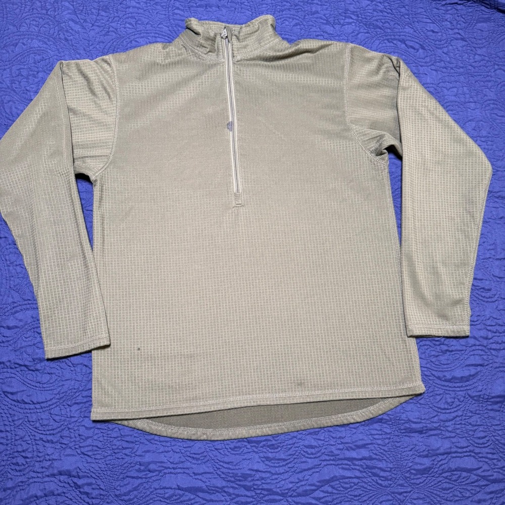Condor Base II Zip Pullover Mens XXL Olive Drab Grid Fleece Tactical Mid Layer